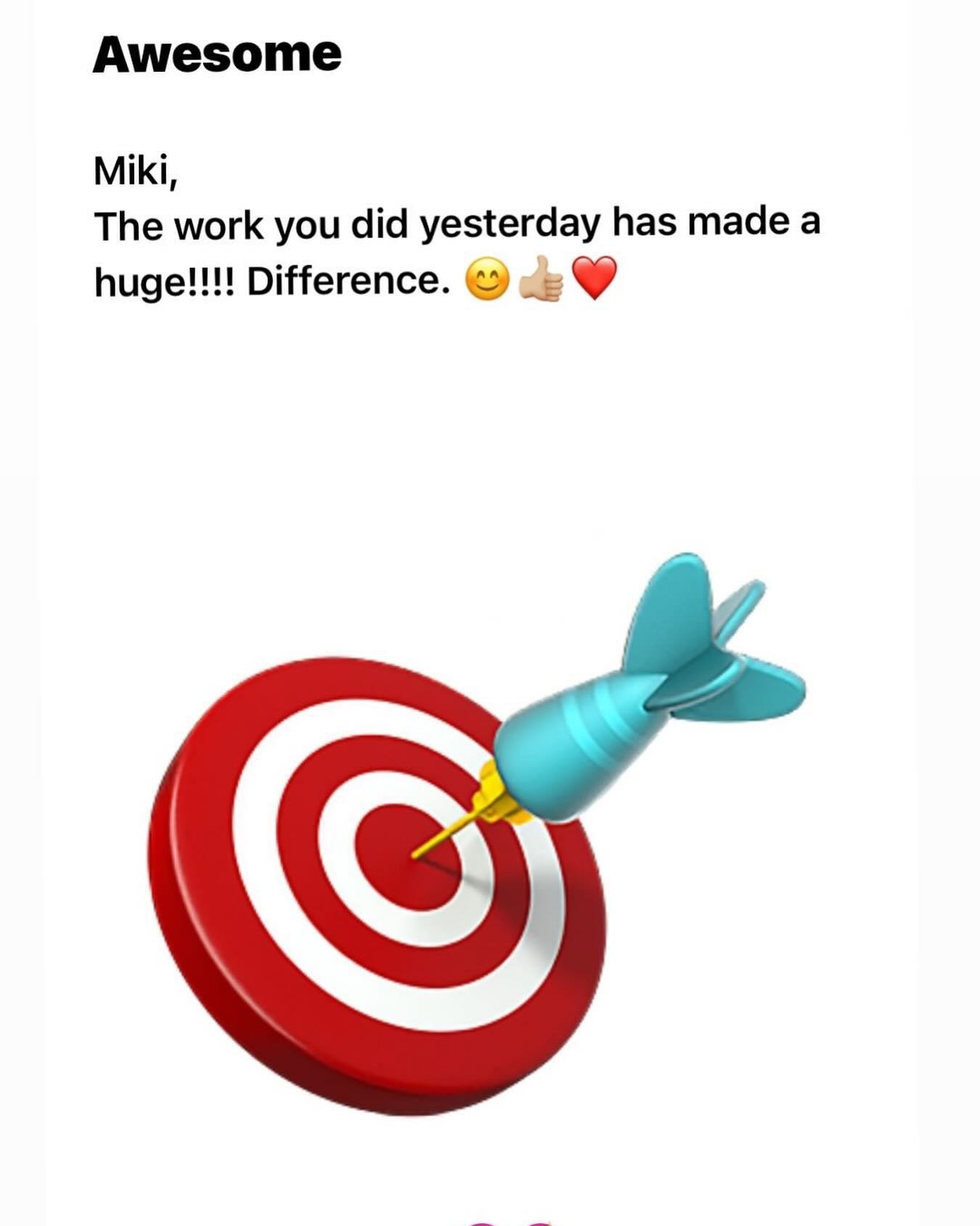 Kinda hard to have a bad Friday when you get a note like this. Grateful to patients who let me know that my work is making a difference. Thank you!!❤️