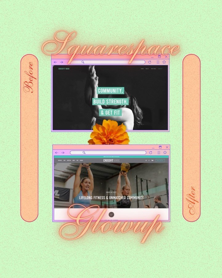 Squarespace glowup ✧ before and after ✧

The brief: &ldquo;Our website is an empty shell, can you pls give it some substance and feeling of community to match our gym??&rdquo;

I got you @crossfitnook ♡
&bull;
&bull;
&bull;
&bull;
&bull;
👀
&bull;
&b