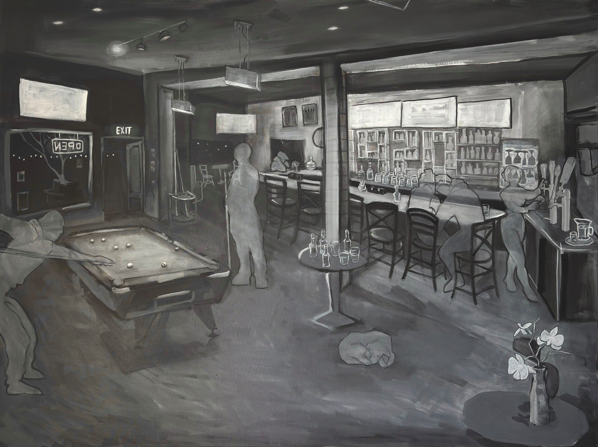 THE 1920 36 x 48 in. acrylic and gesso on canvas