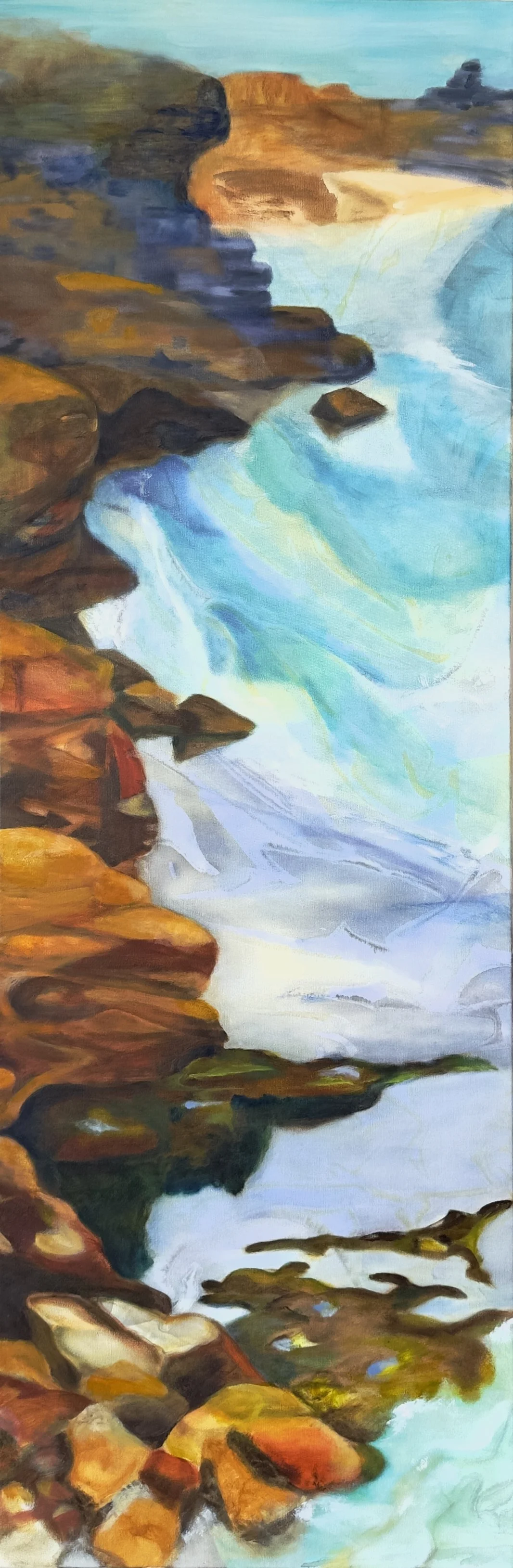 If I Could Fly, 2026
Oil and ink on canvas
122 × 41 cm