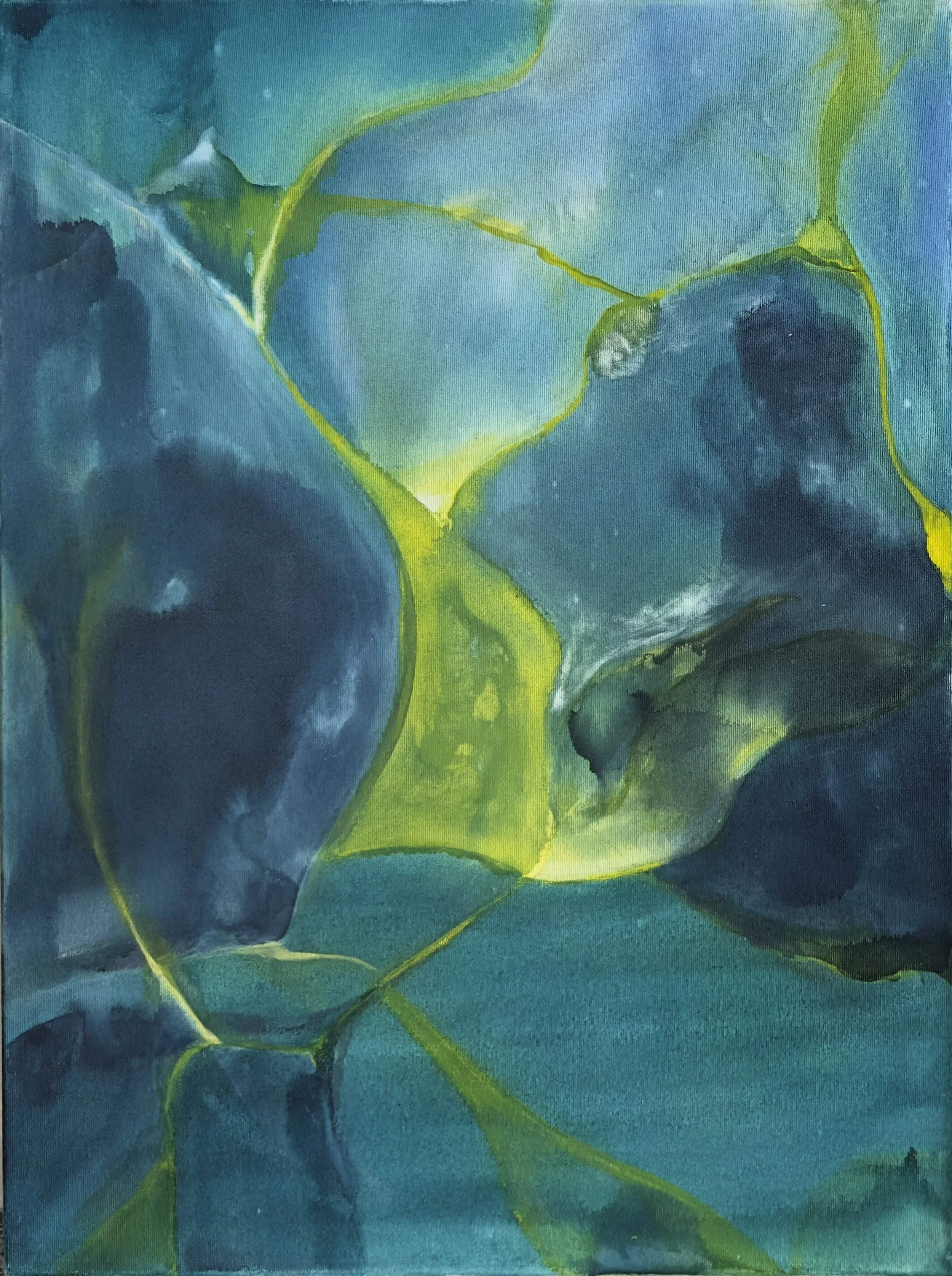 Winter Dip, 2024
Oil, ink and cold wax on canvas
80 × 60 cm