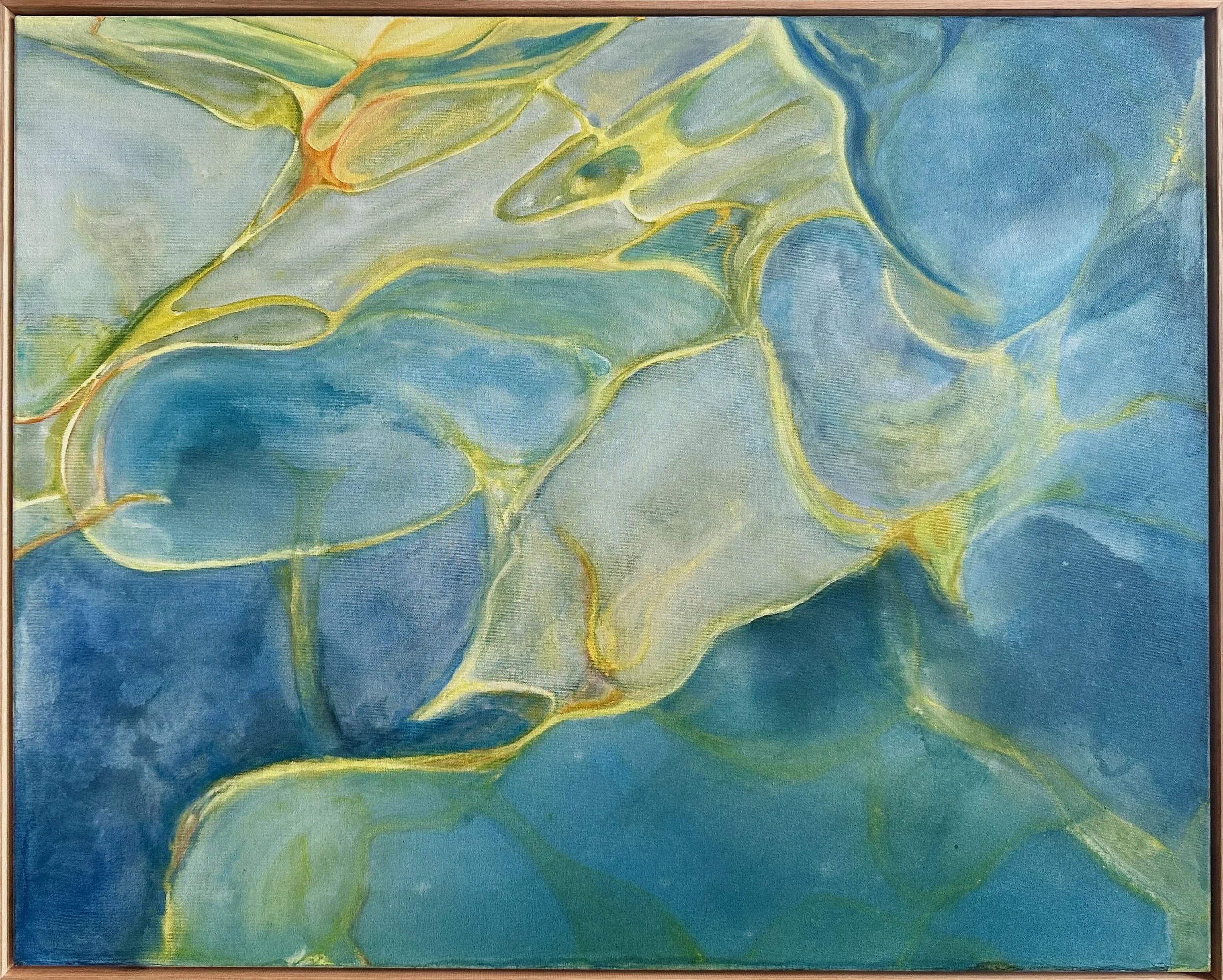 Chasing the Light I, 2024
Oil, ink and cold wax on canvas
80 × 103 cm
