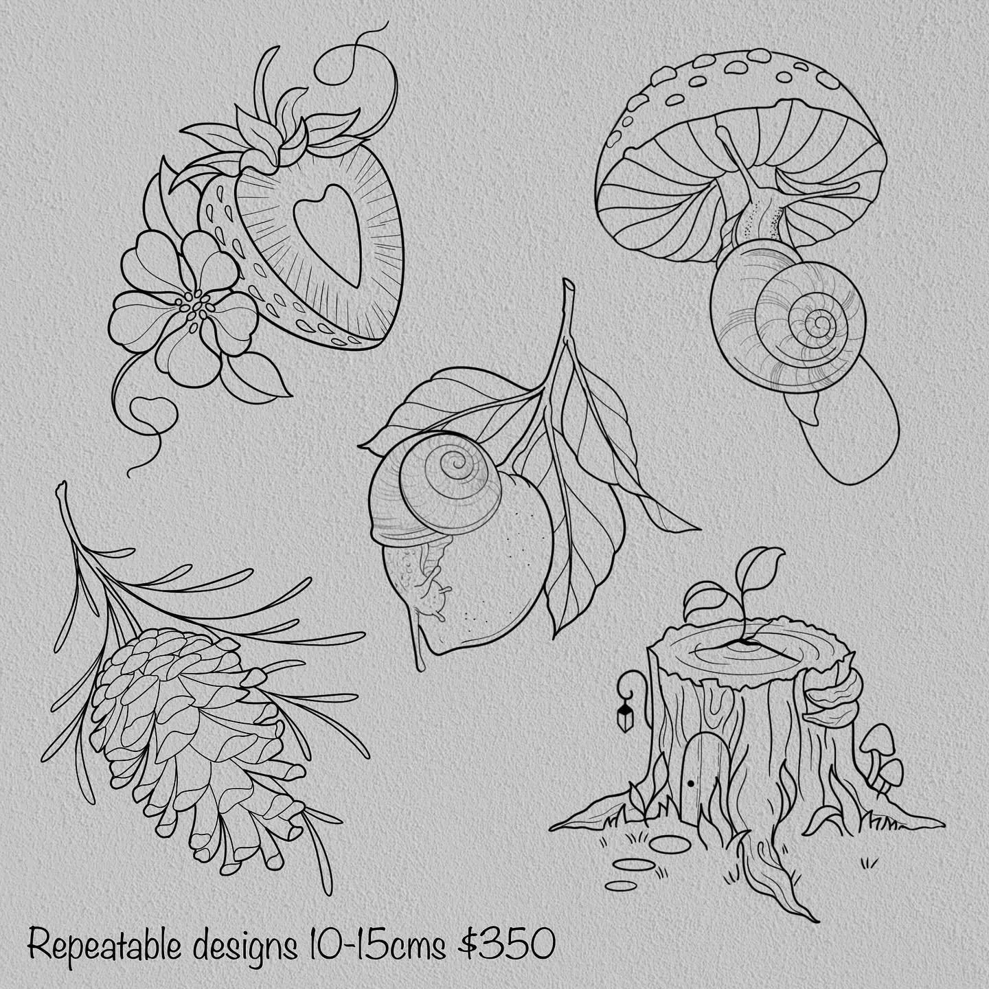 ✨FLASH TATTOO DROP✨

Some of these designs are one-of-a-kind, while others are available to be repeated&mdash;but I&rsquo;m always happy to create a custom version if something catches your eye! ✨

Now booking for December, January, and February. Sec