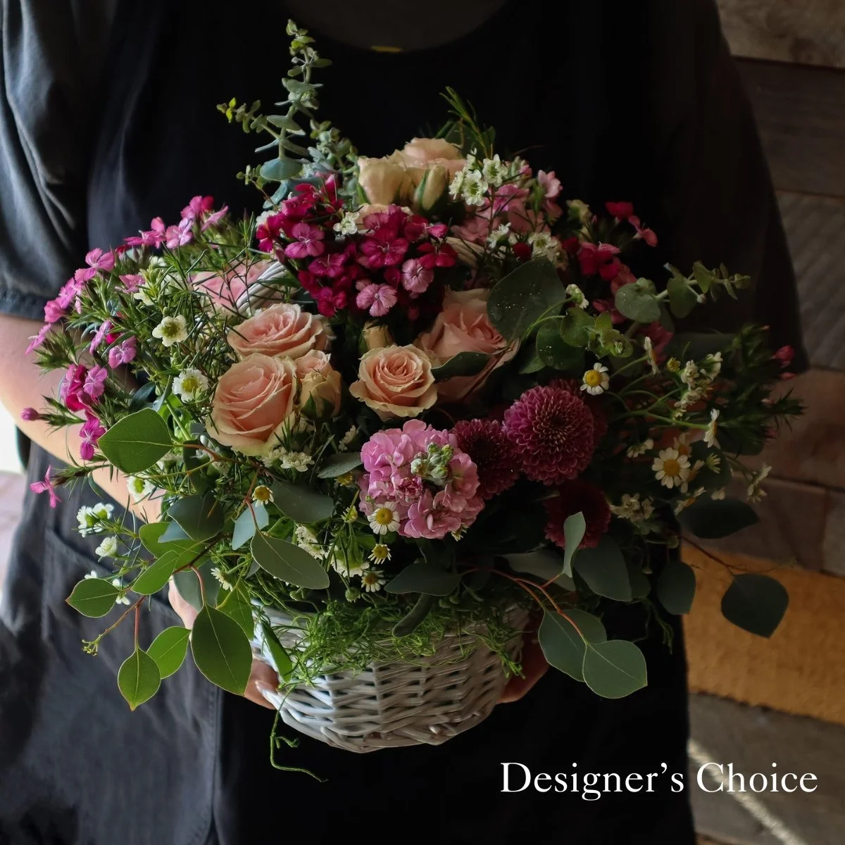 Shades of Petals | Mother's Day Flowers | Mother's Day Designer's Choice Fresh Flower Basket