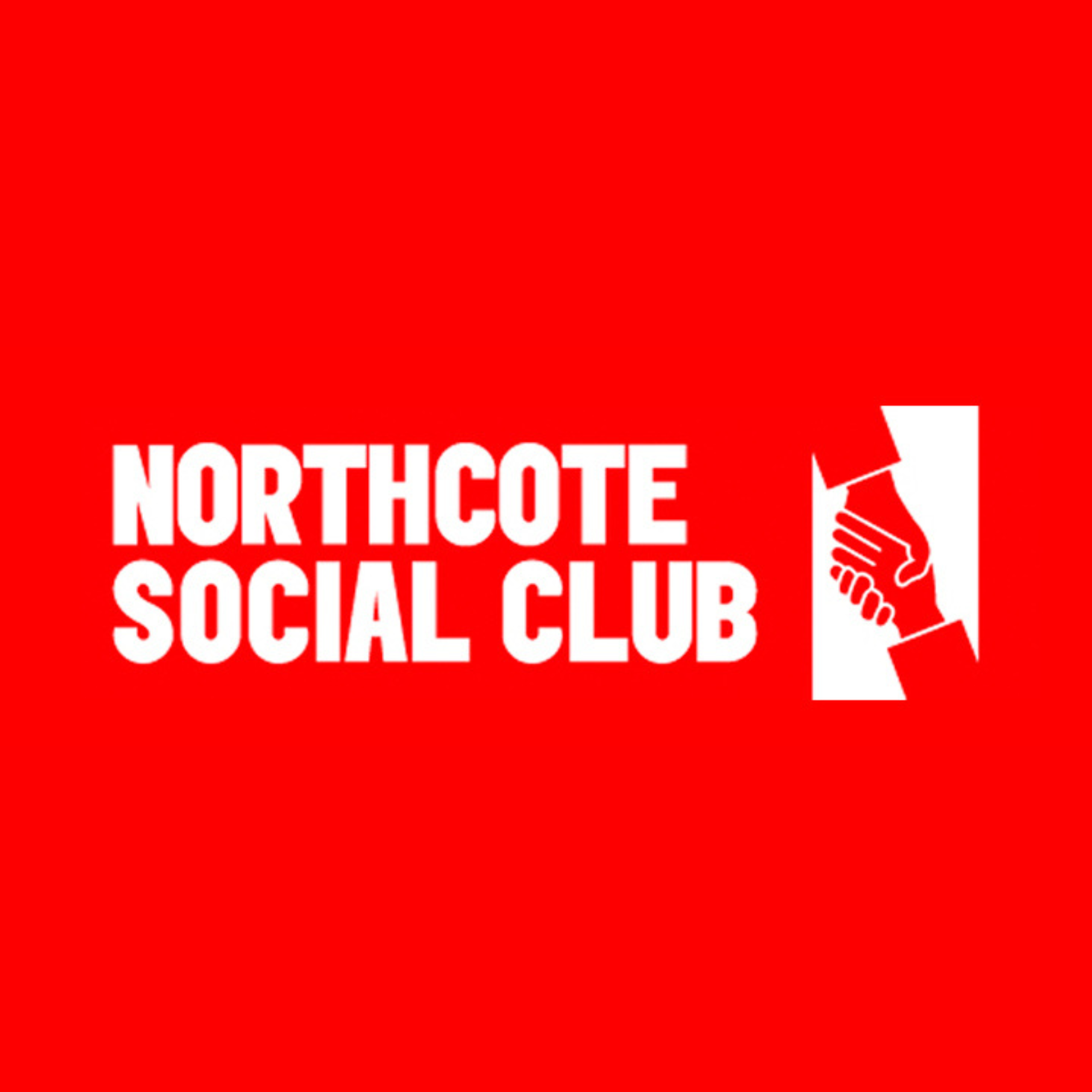 Northcote Social Club logo in bright red and white