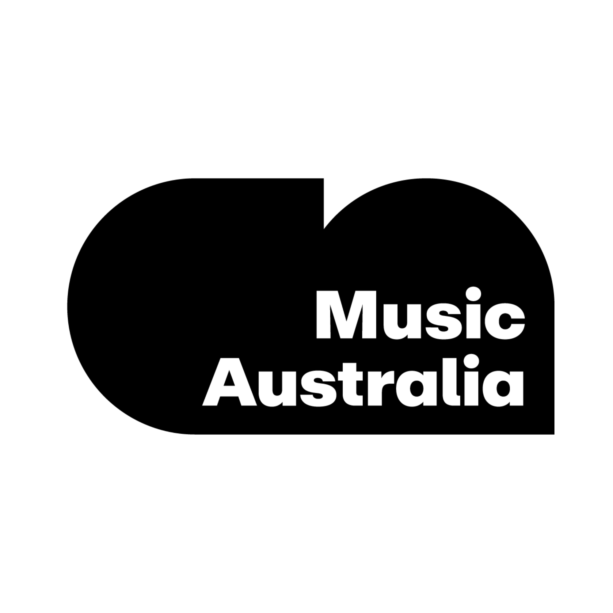 Music Australia black and white logo