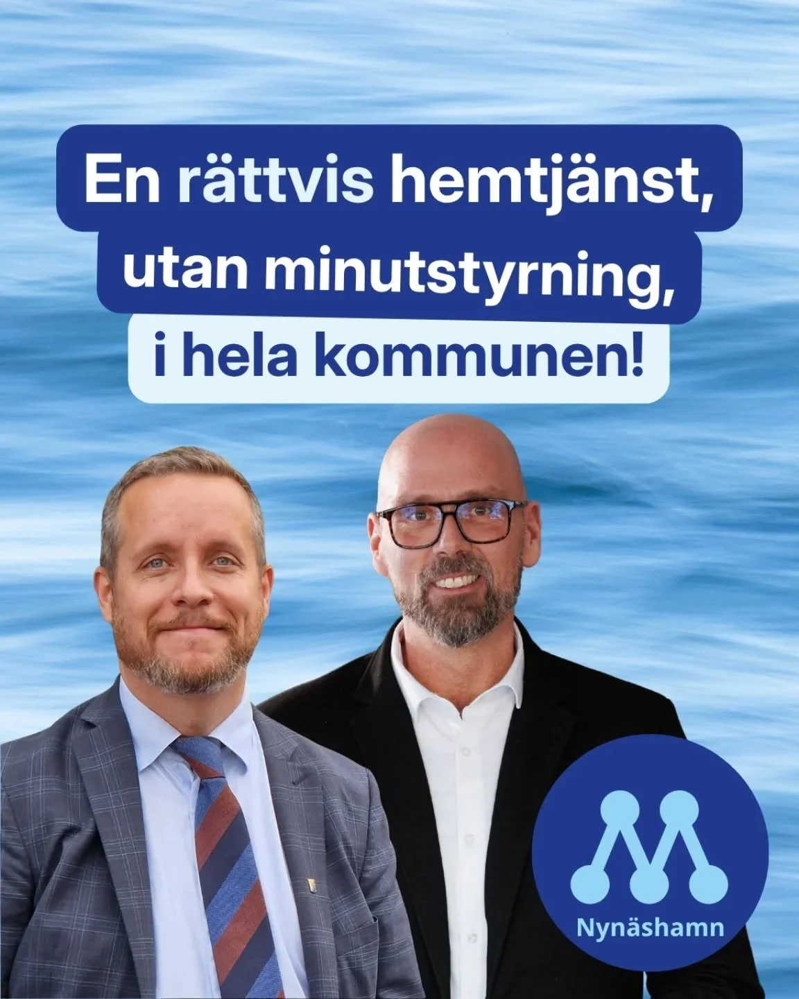 En rättvis hemtjänst, utan minutstyrning, i hela kommunen!