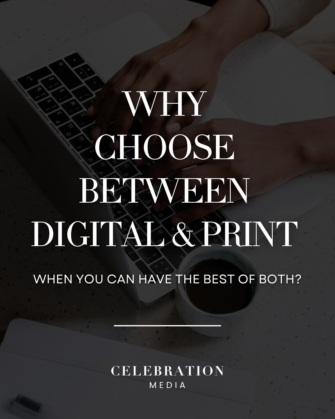 Why choose between digital and print when you can have the best of both? 📖💻

At Celebration Media Solutions, we create premium digital guides and high-quality print publications that help businesses connect with their ideal audience. Here&rsquo;s w