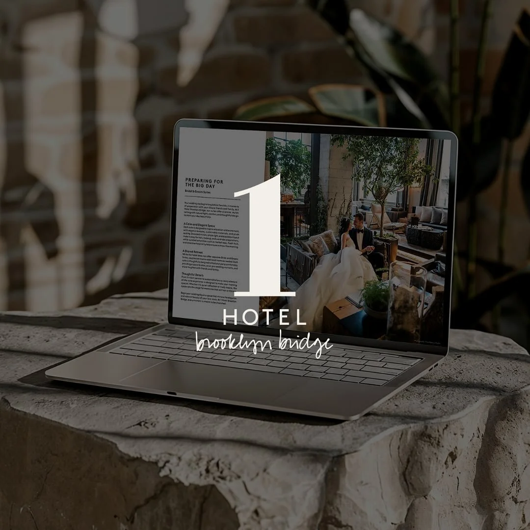 The 1 Hotel Brooklyn Bridge Wedding Planning Guide is thoughtfully designed to simplify the journey from “Yes” to “I do.”
From eco-luxury suites and curated vendor partners to wellness touches and design inspiration, it paints