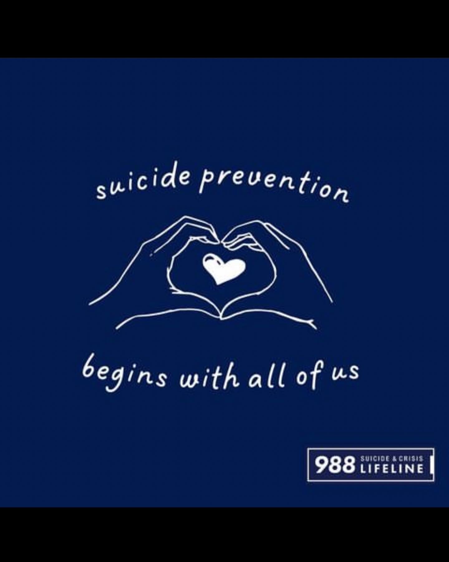 September is #suicidepreventionmonth

Those close to me know that we lost a dear friend to suicide. The experience shattered whatever thoughts I had, conscious and unconscious, around the topic. 

All I can do moving forward is to do my part in endin