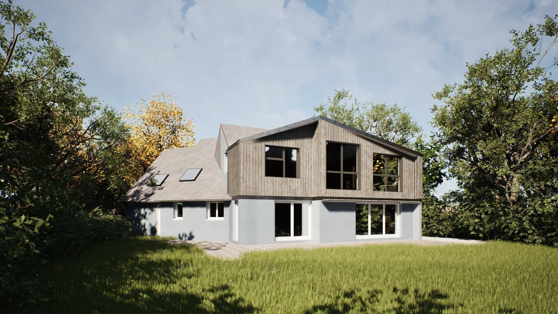 architecte surelevation biosource brest finistere ecologique bois