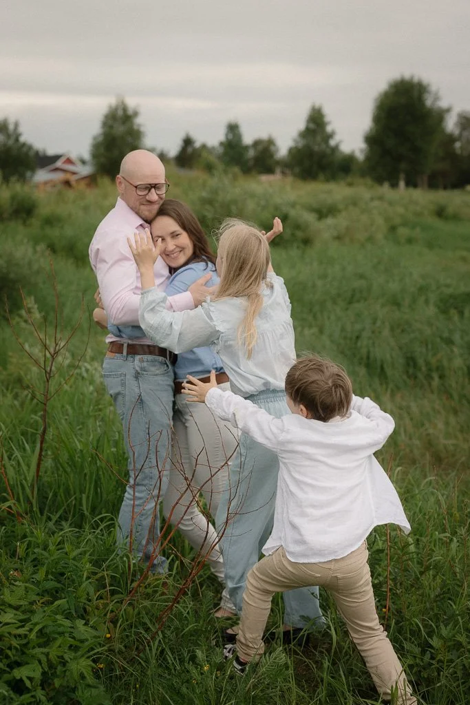 perhekuvaus Lapissa Pellossa