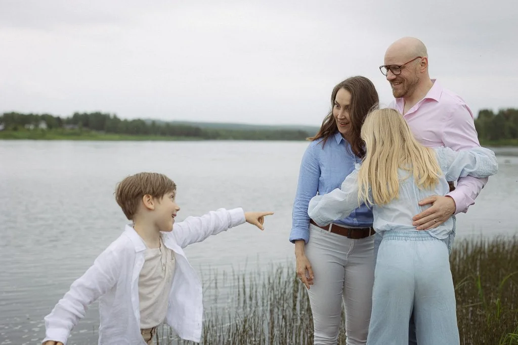 perhekuvaus Lapissa Pellossa