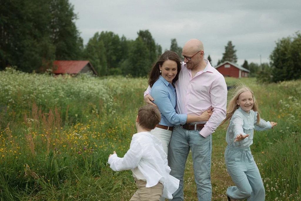 Perhekuvaus Pellossa