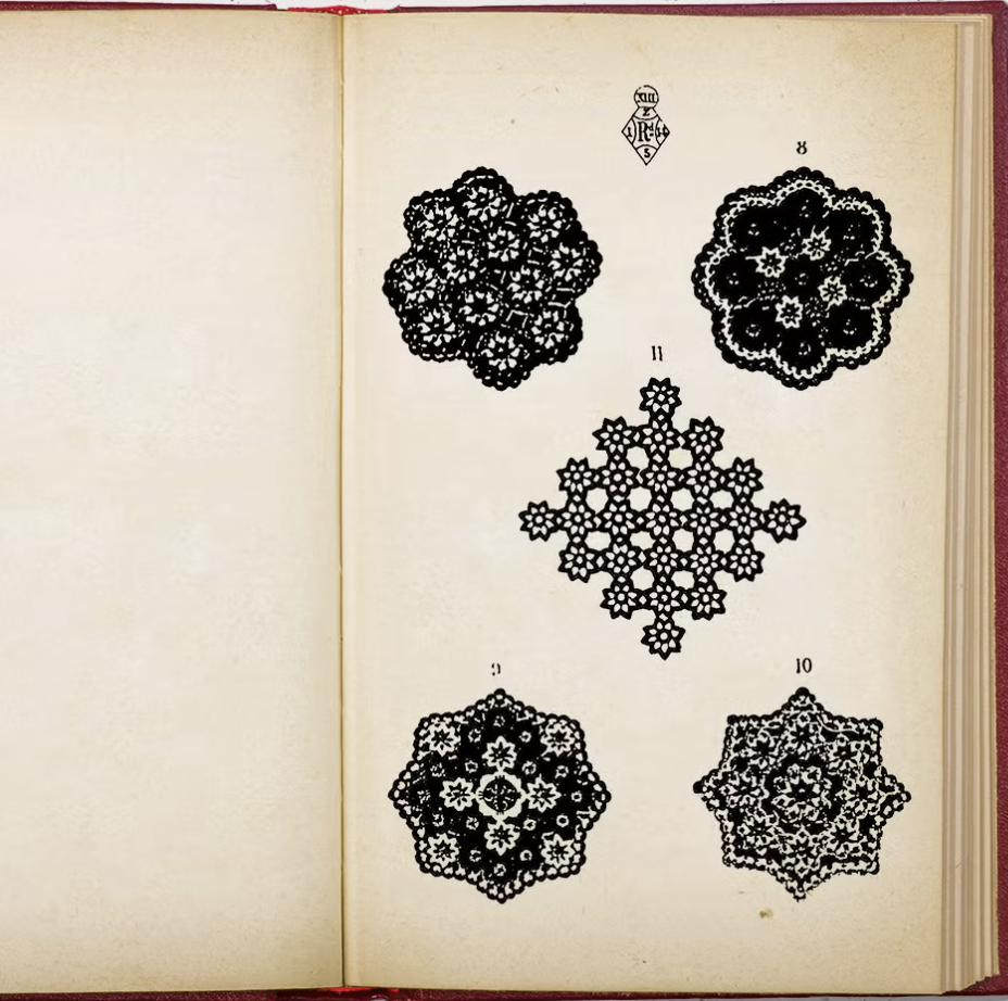 Victorian Crochet Lace Patterns — Éléonore Riego, 1846
