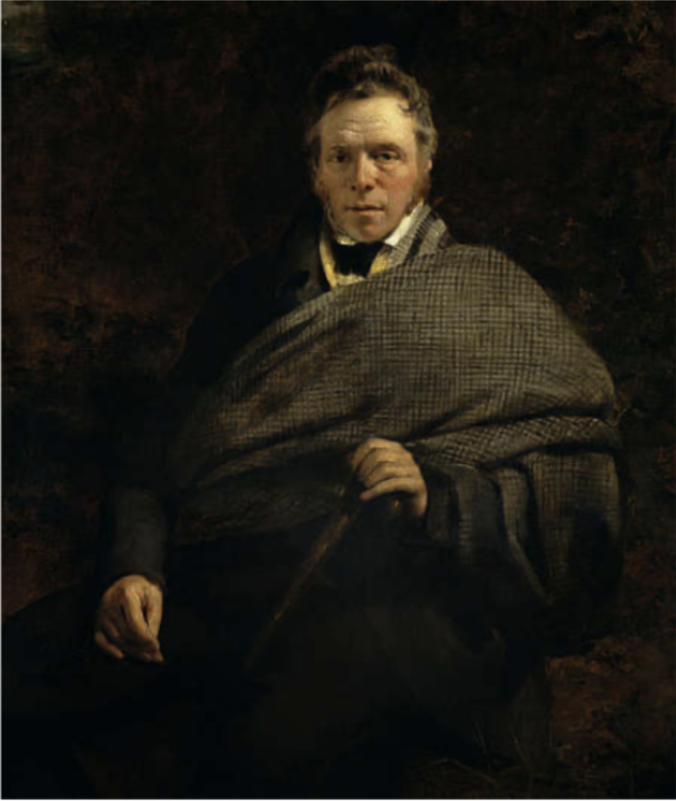 Portrait of a 19th-century British gentleman wearing wool cloth similar to early houndstooth, symbolising the pattern’s adoption by the aristocracy.