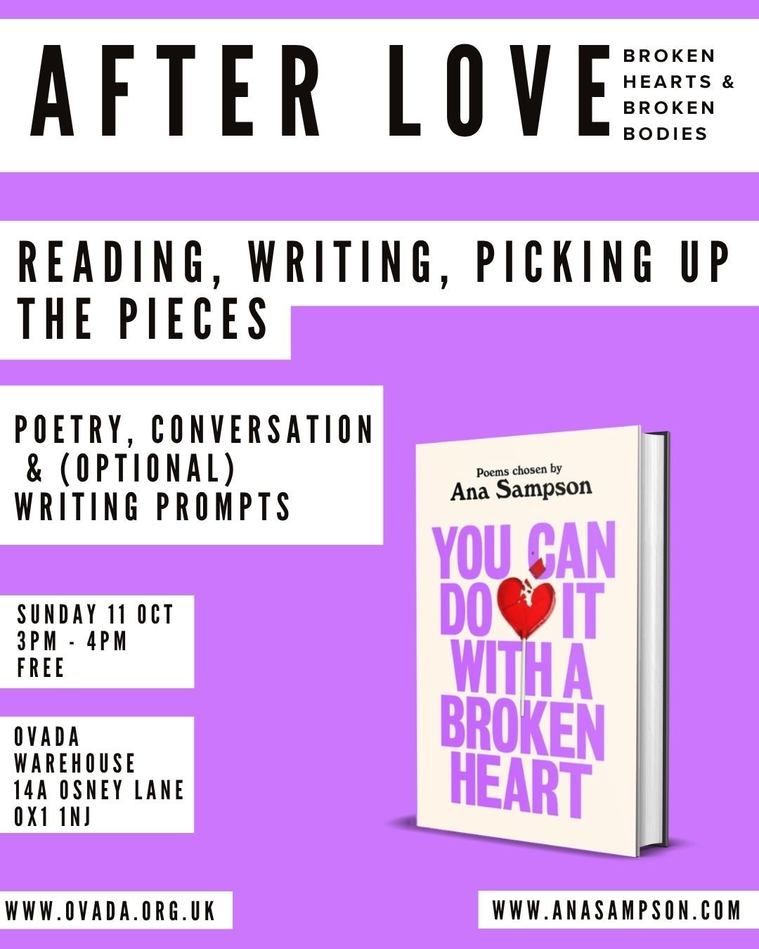 You Can Do It With A Broken Heart: Reading, Writing, Picking up the Pieces
