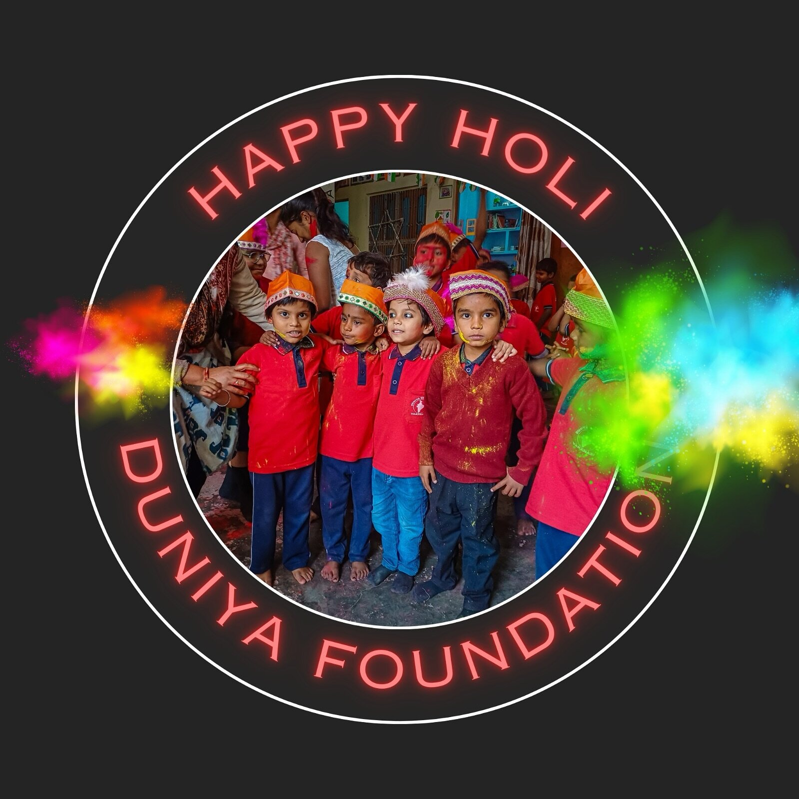 Happy holi! #holi #holifestival #varanasi #school