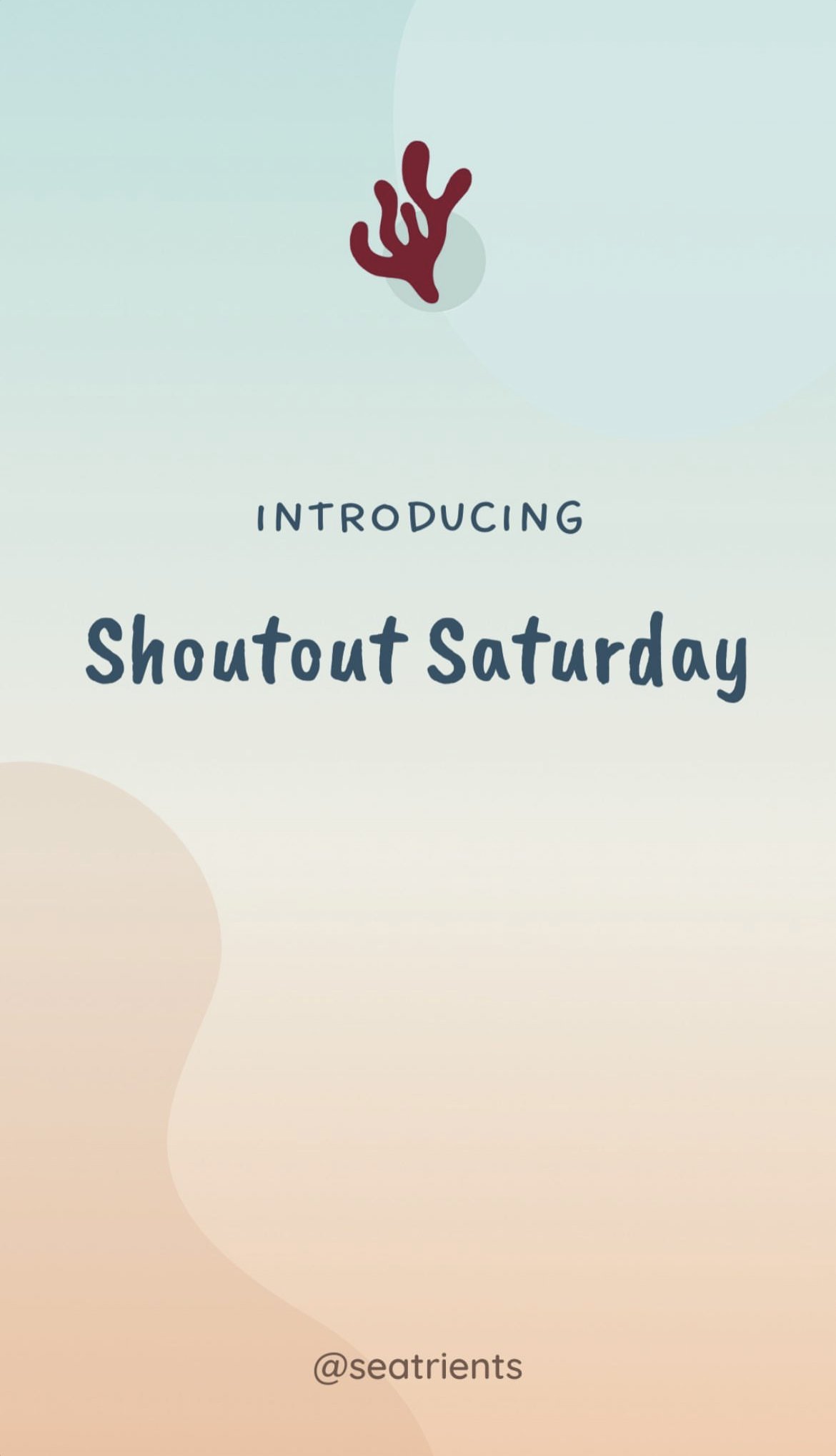 Shout Out Saturday, Seatrients