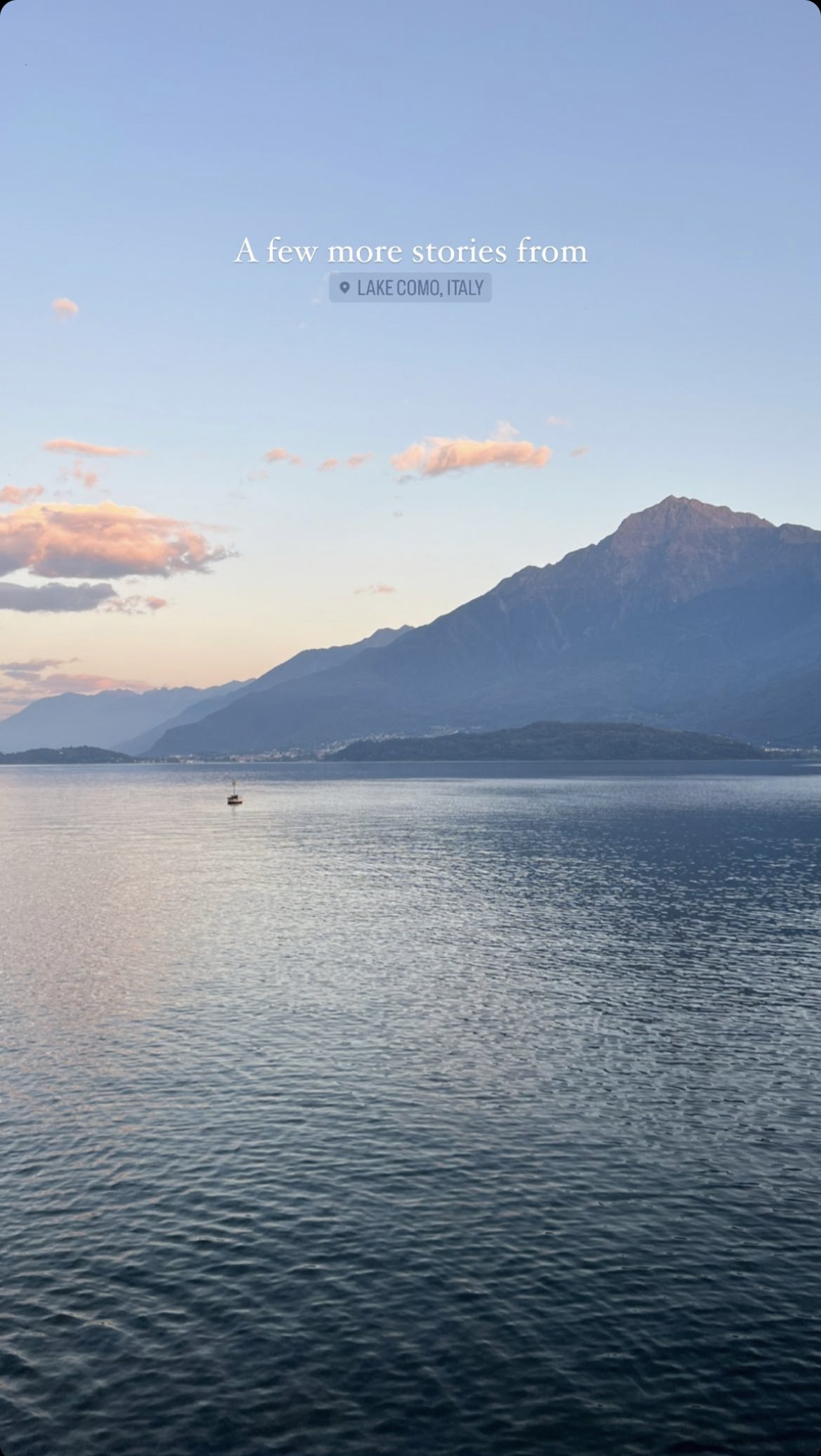 Hannah Holidays, Lake Como