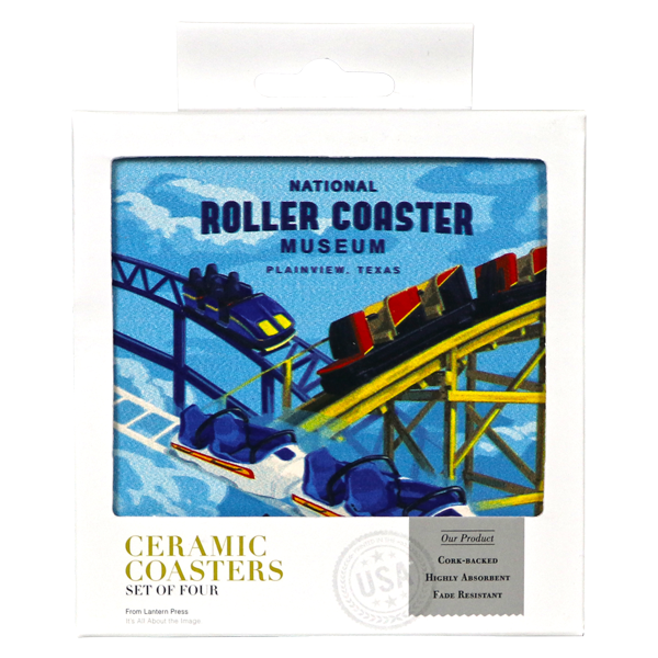 Drink Coaster 4-Pack — The National Roller Coaster Museum and Archives