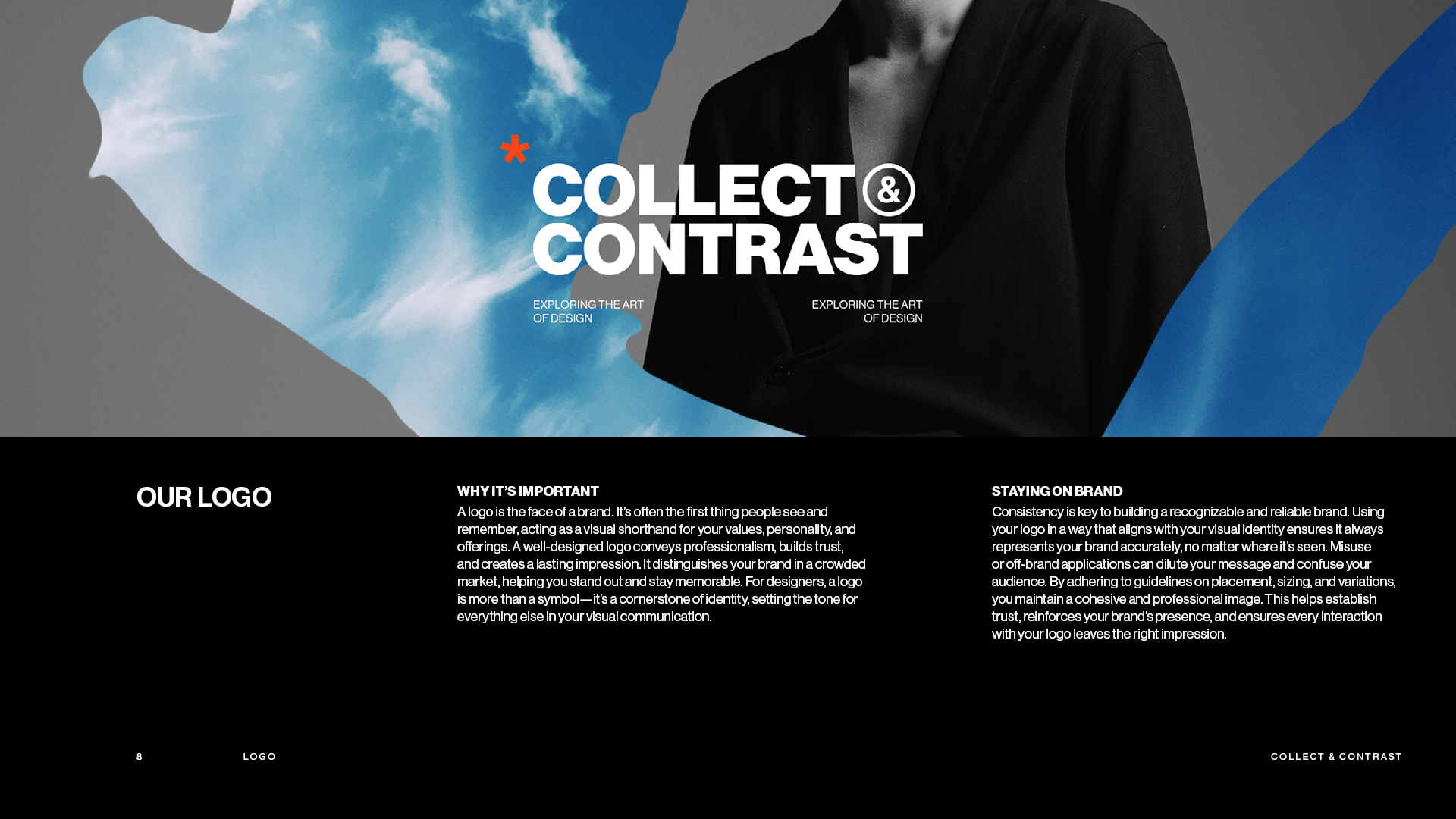 Excerpt from the Collect & Contrast brand guide