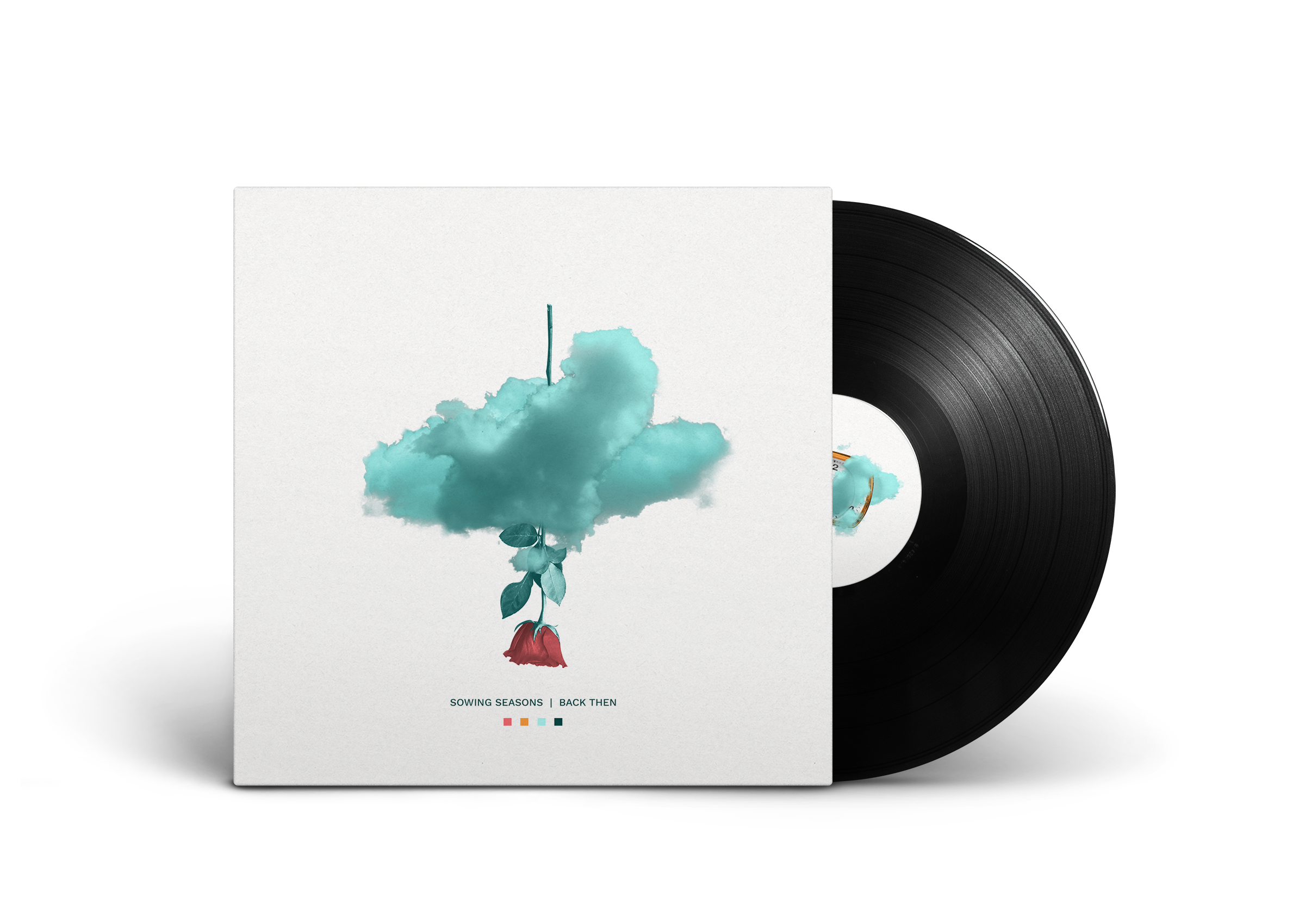 Vinyl mockup using the album artwork for Sowing Seasons' new album