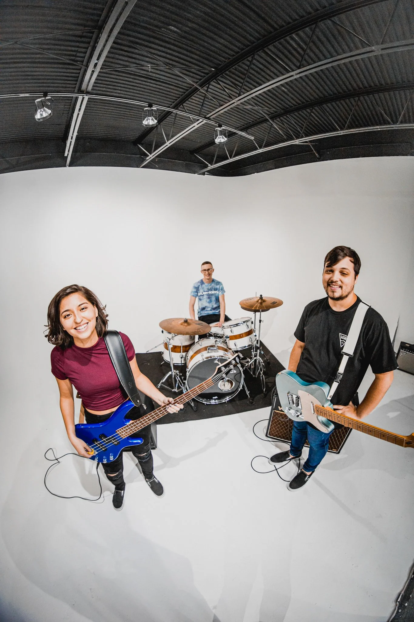 Behind the scenes footage of the band during their music video shoot