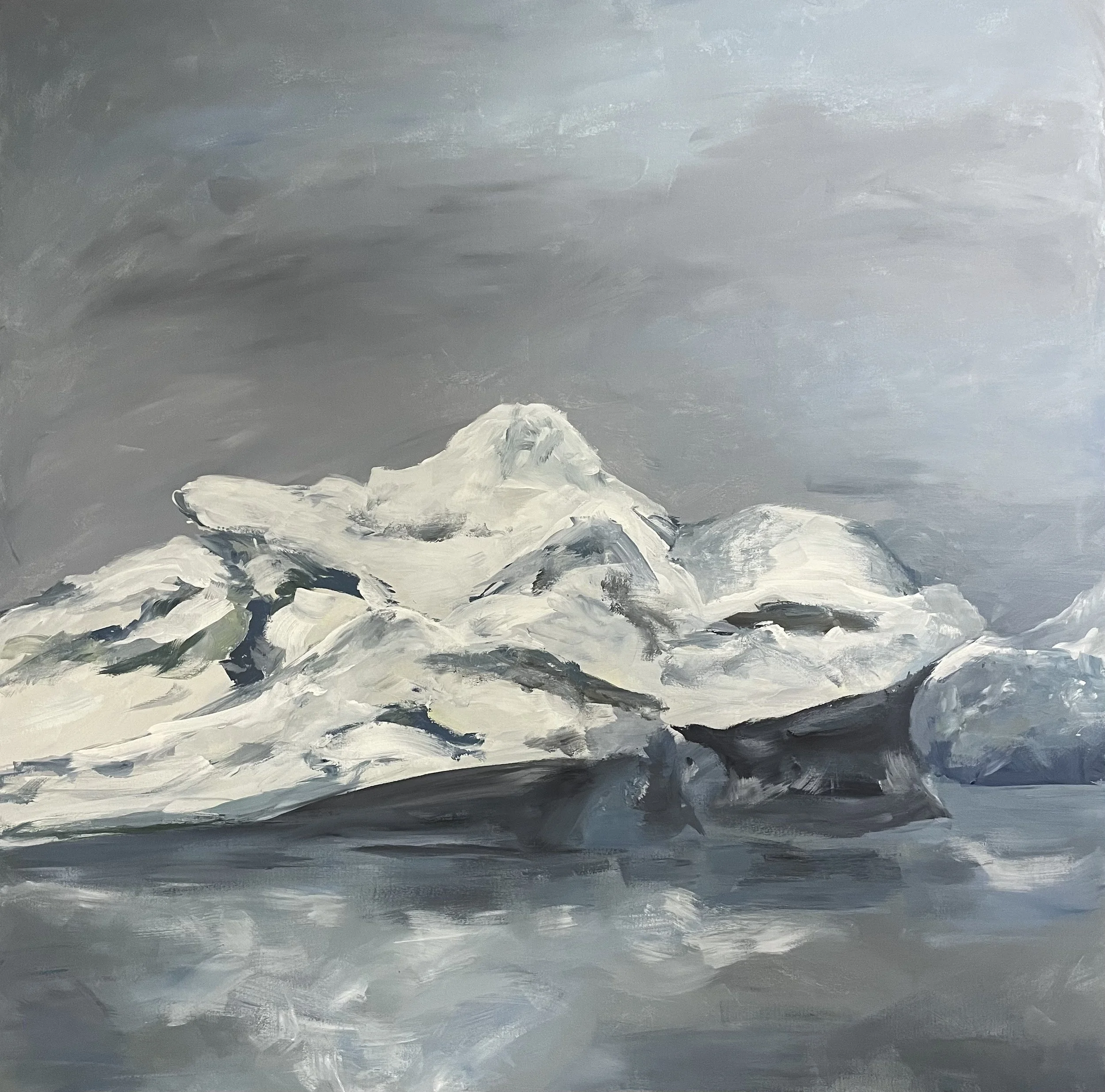 Antarctica, Acryl auf Leinwand © Silvia Wahrstätter, 2023