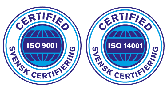 Norra AM certifiering enligt ISO 9001 och ISO 14001 utan några avvikelser