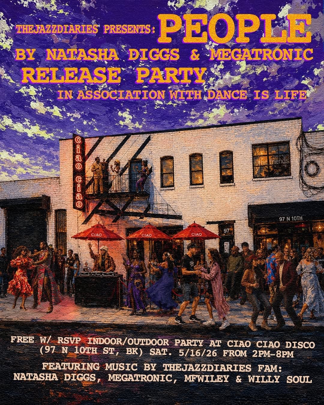 Dance Is Life “People” Release Party at Ciao Ciao Disco Brooklyn