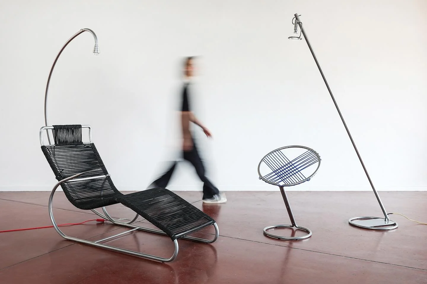 Container is a growing family of light objects that create mental cocoons. Not furniture in the traditional sense, but spaces for calm where light draws gentle boundaries. Inspired by Wilfred Bion and Charlotte Perriand, each piece merges light and f