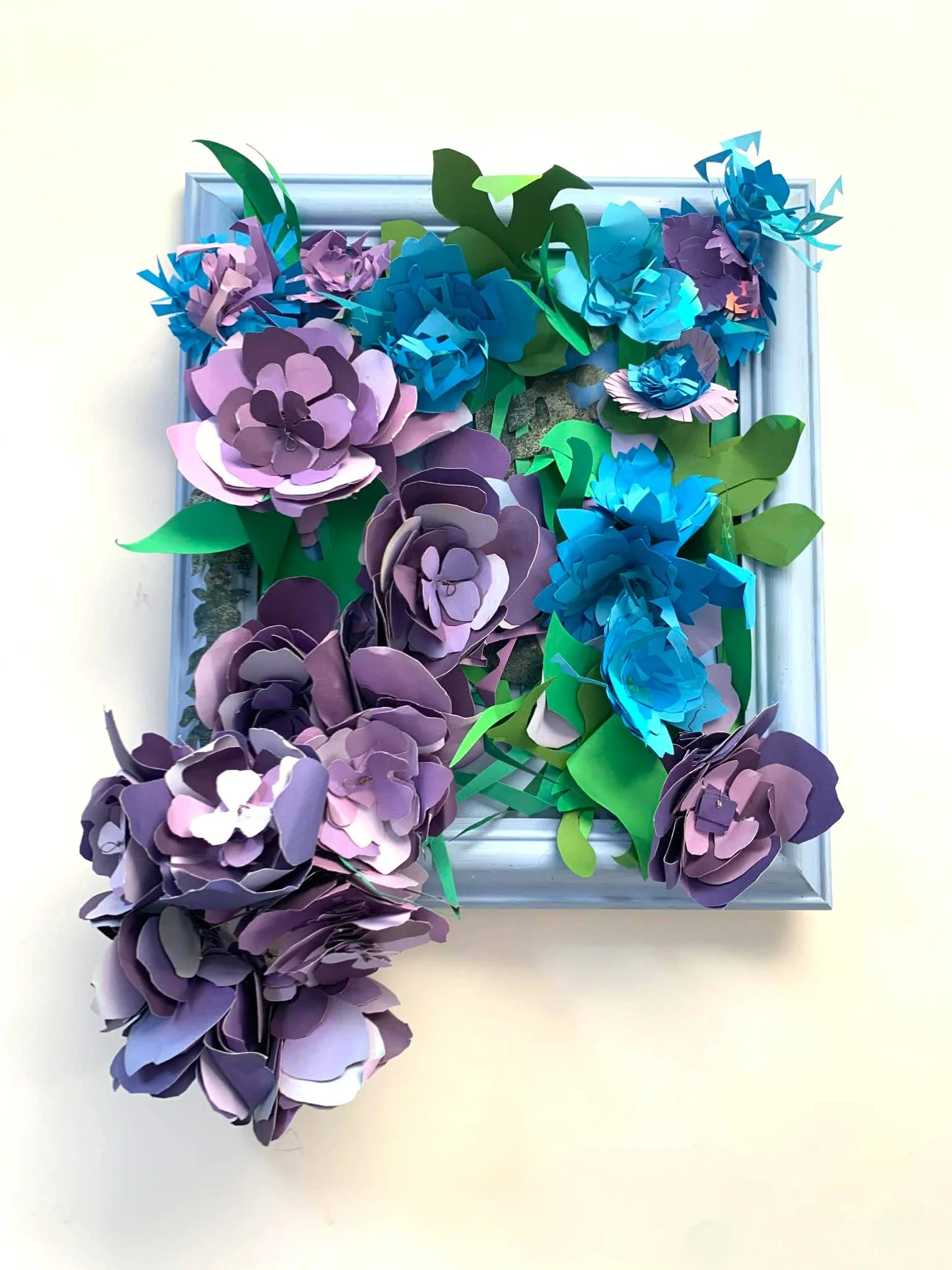 Living frame, Wisteria and Hydrangea