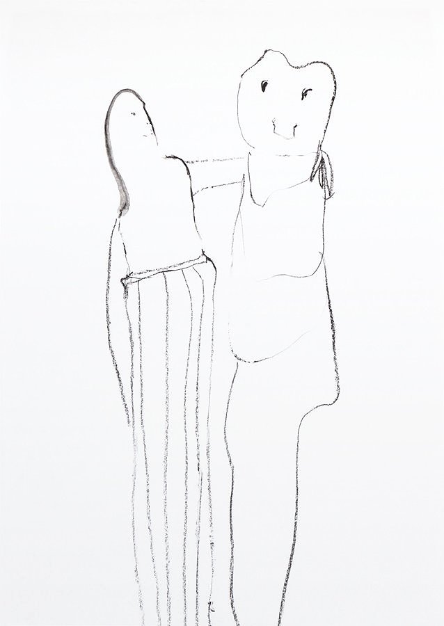 Ohne Titel, 2015, Woody-Stifte auf Papier