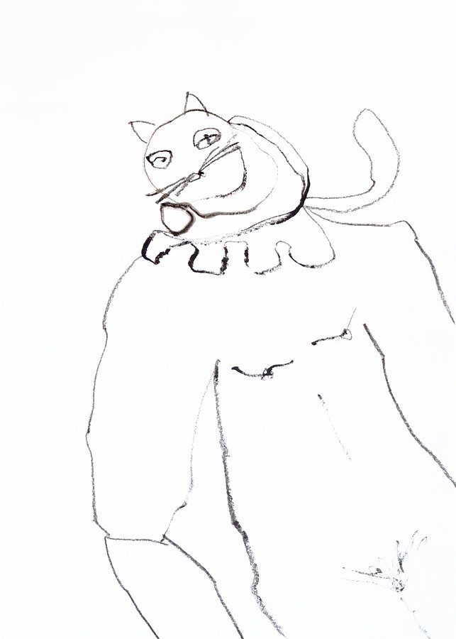 Character_01, 2015, Woody-Stifte auf Papier, DIN A3