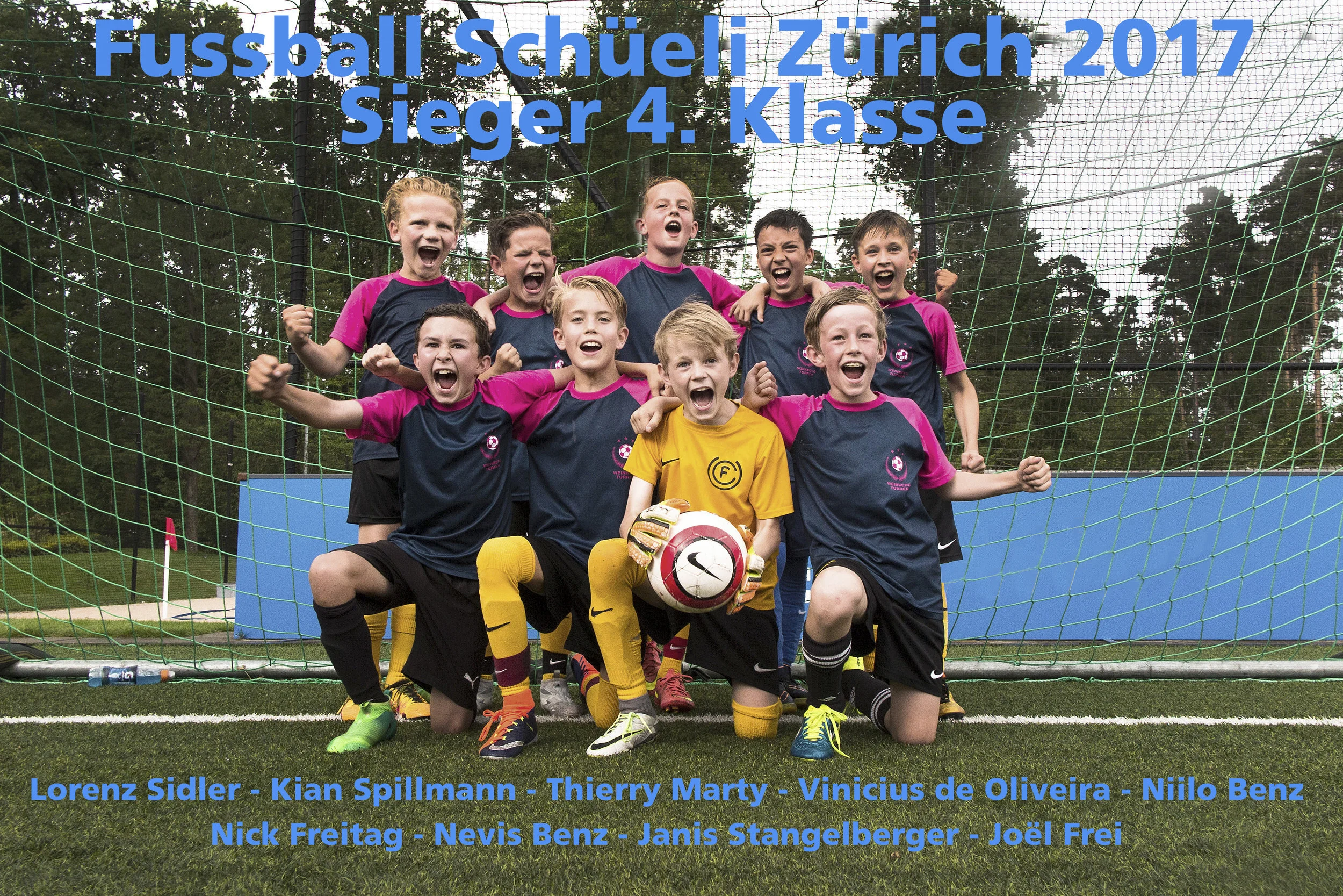 Die 4. Klässler vom Schulhaus Weinberg / Turner gewinnen das Schüeli-Turnier!