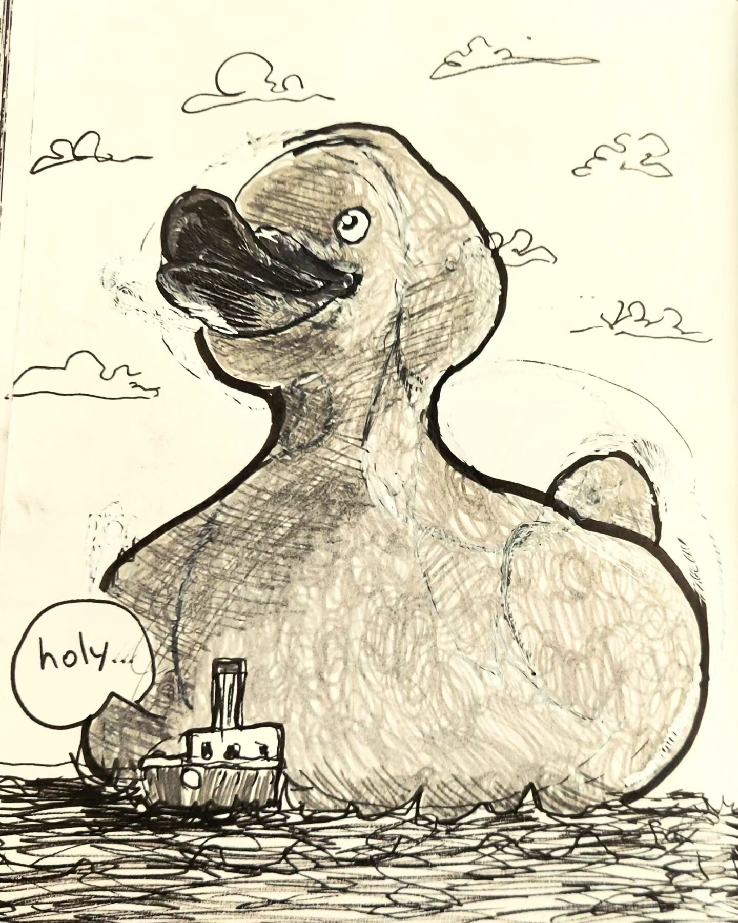 MASSIVE // FLOAT

#aaartinktober23 #inktoberaaart23 #peachtober23 #inktober23 #peachtober #inktober #inktoberday29 #peachtoberday29 #peachtober23float #inkdrawing #illustration #quicksketch #duck #rubberduck #duckface #sea #massive #float