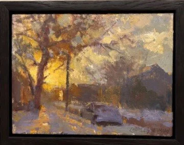 Snowstorm Sunset 2, $700