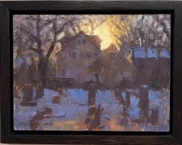 Snowstorm Sunset 3, $700