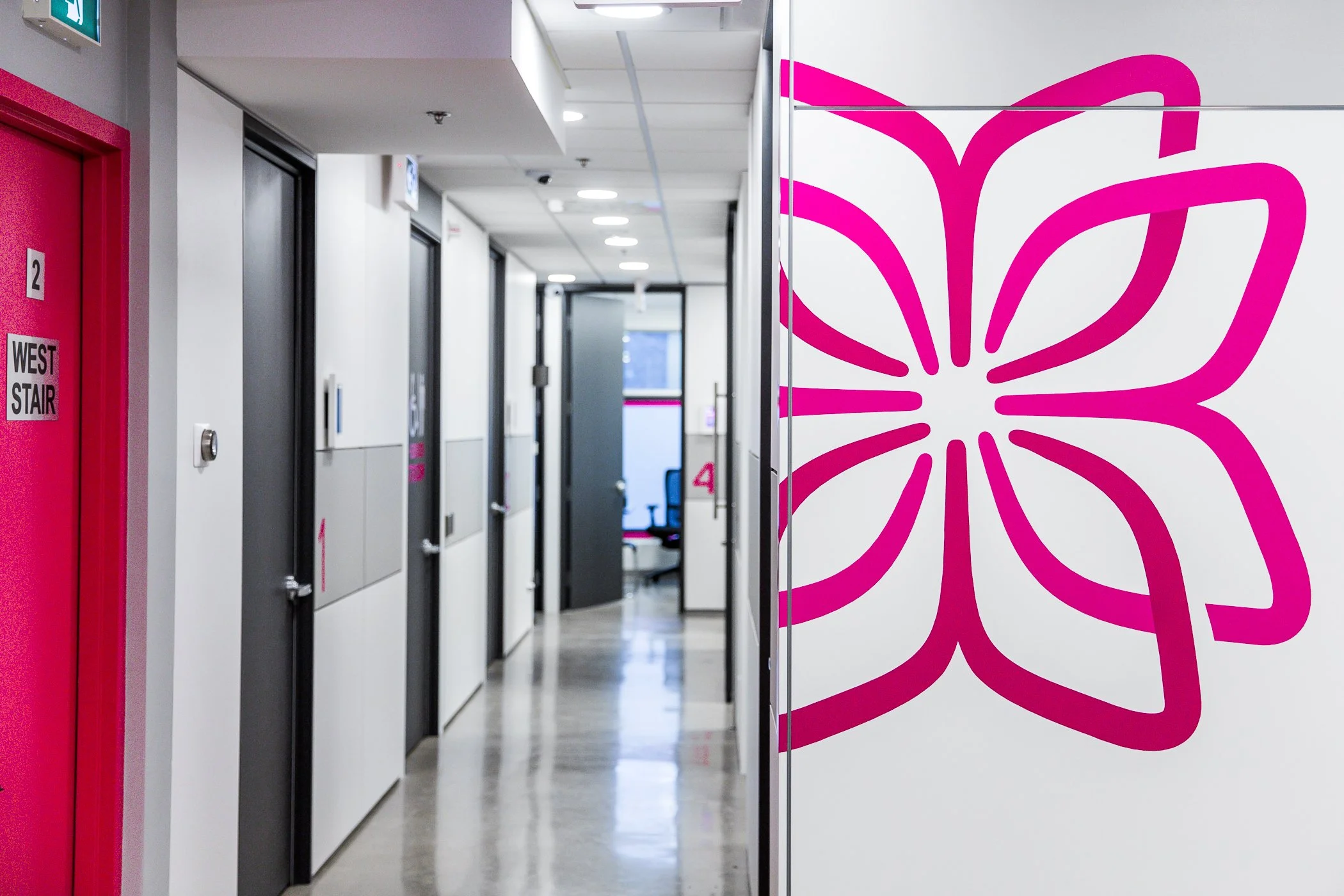 The inside hallway of Magenta Health Clinic’s location in the Midtown neighbourhood of Toronto