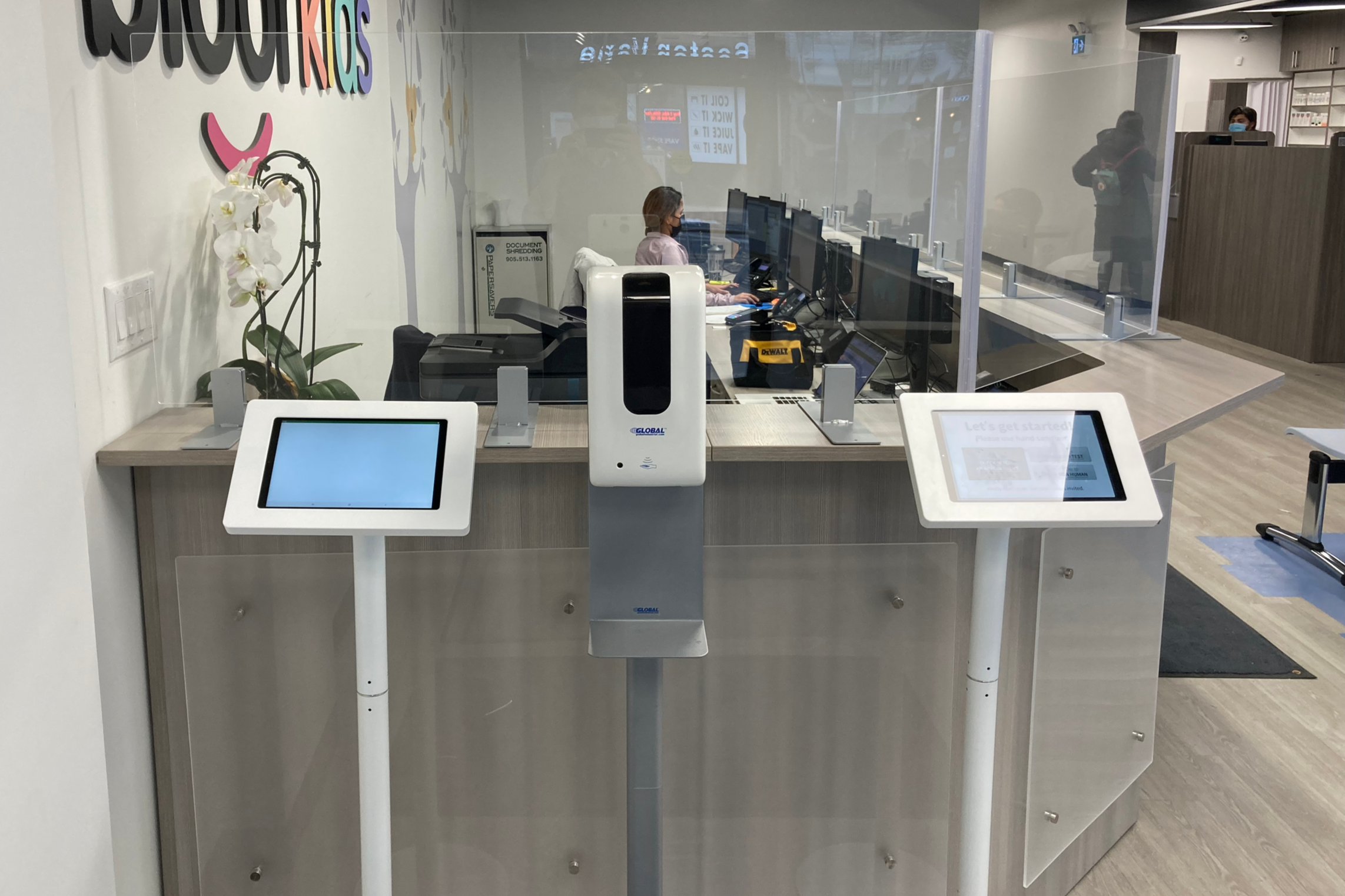 Two CHIME Check-in Kiosks at Bloorkids Pediatric Clinic in Toronto