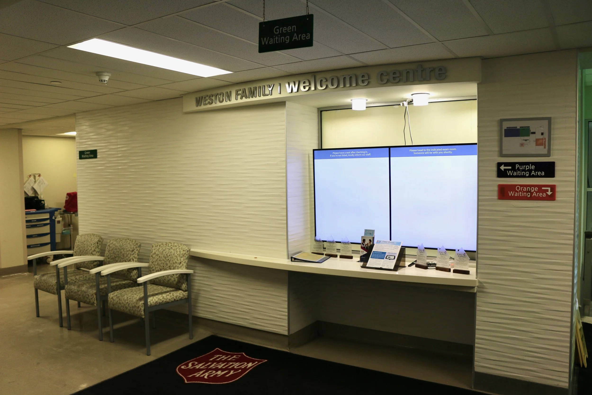 Toronto Grace Health Centre CHIME Waiting Room TV