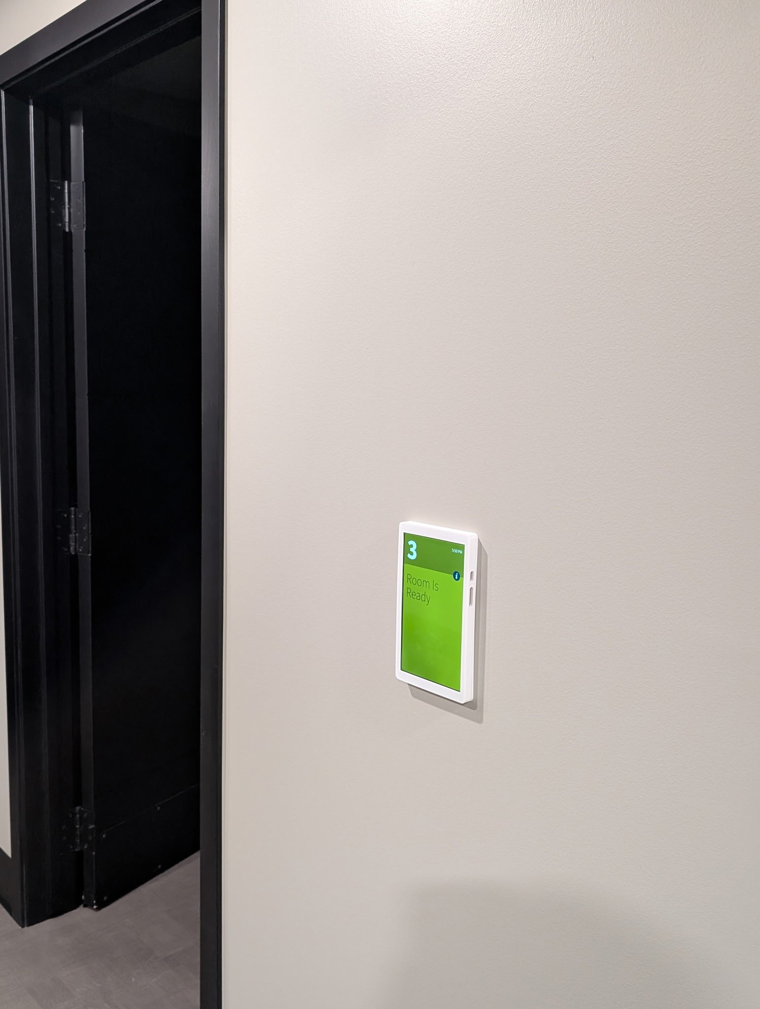 CHIME Room Tablet at West St. Paul Medical Clinic