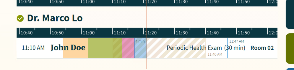 CHIME Colour Code Legend : Blue