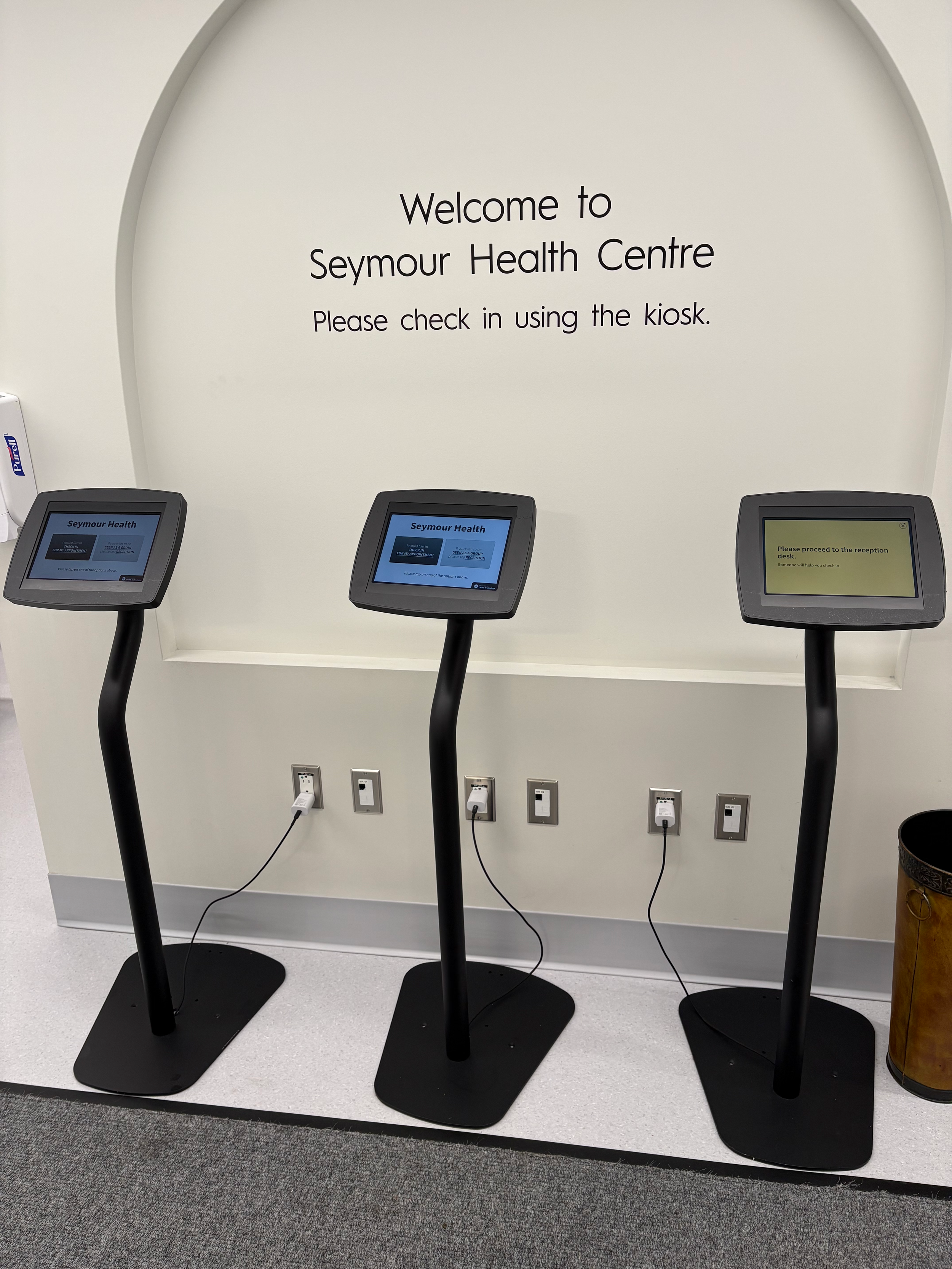 CHIME Check-in Kiosks at Seymour Health