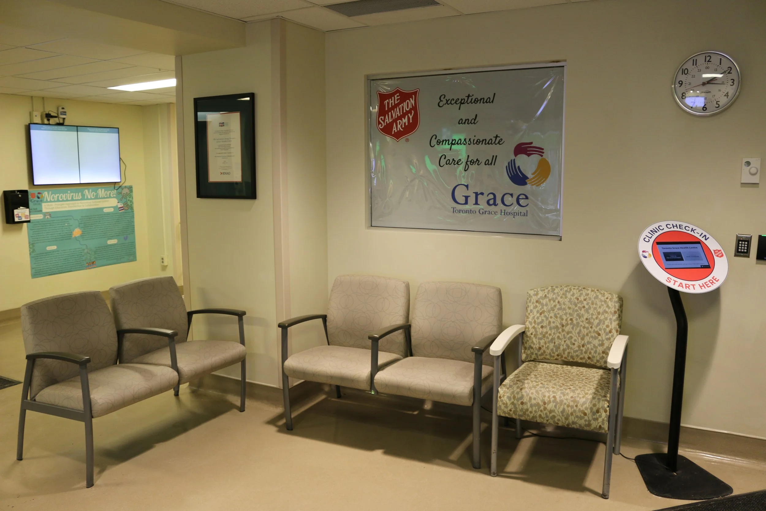 Toronto Grace Health Centre CHIME Enabled Waiting Room