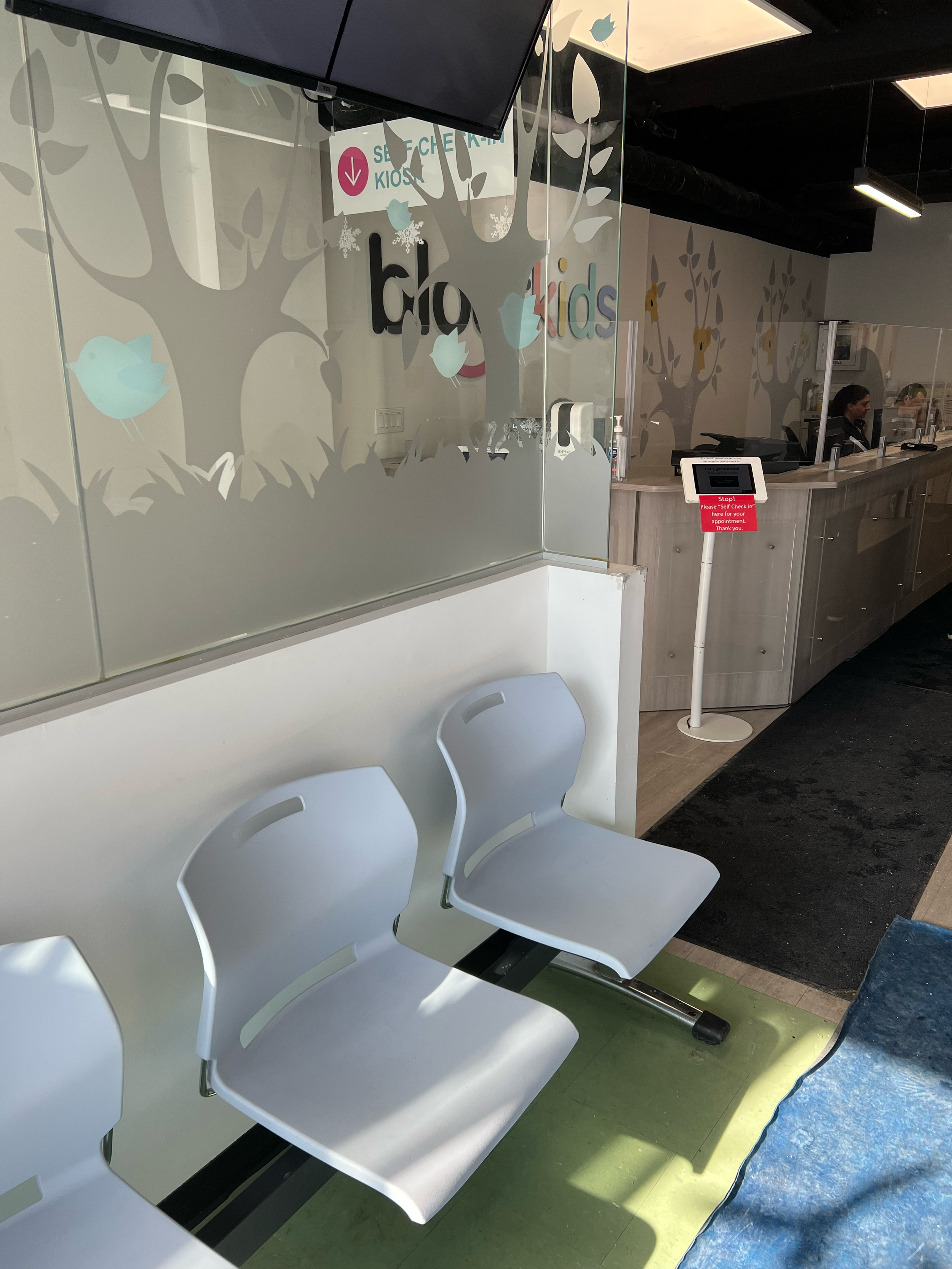 Upstairs Reception at Bloorkids Pediatric Clinic in Toronto