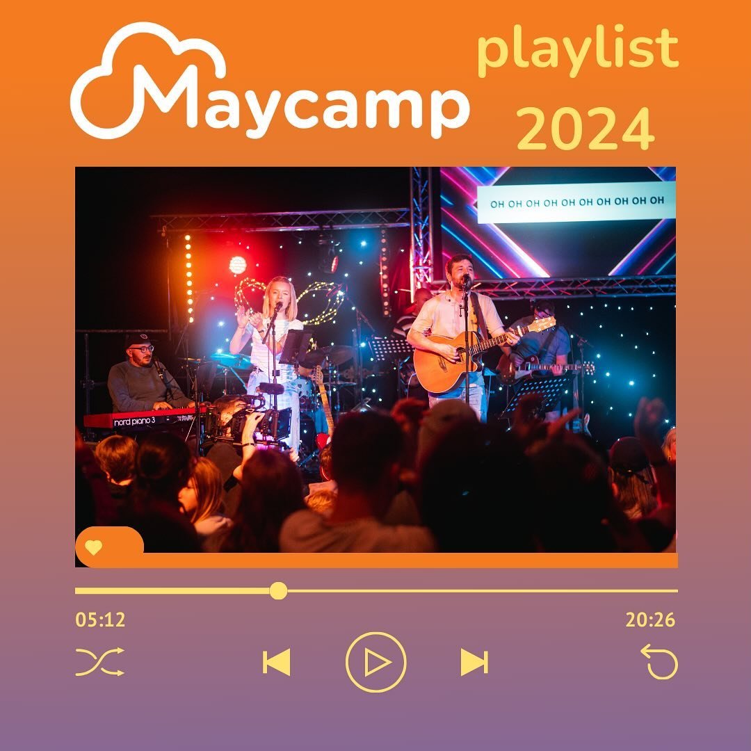 The 2024 Maycamp playlist is now live! 

Go to Spotify and search Maycamp 2024 and scroll on down to Playlists!