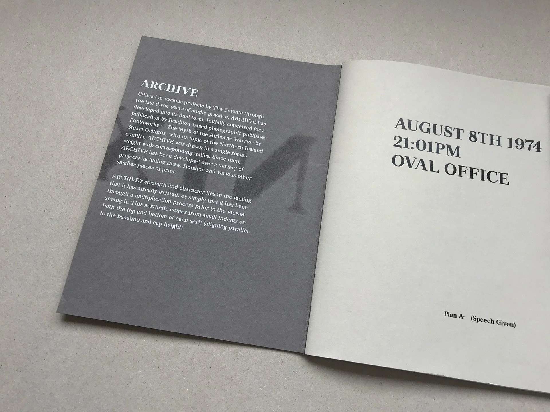 Nixon - Type Specimen