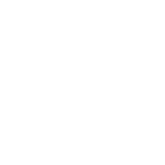 Simple white house icon with a chimney on a black background.